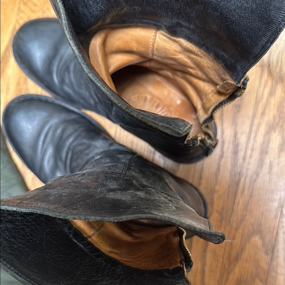 Fiorentini + Baker Distressed Ella Black Moto Boots - Picture 6 of 12